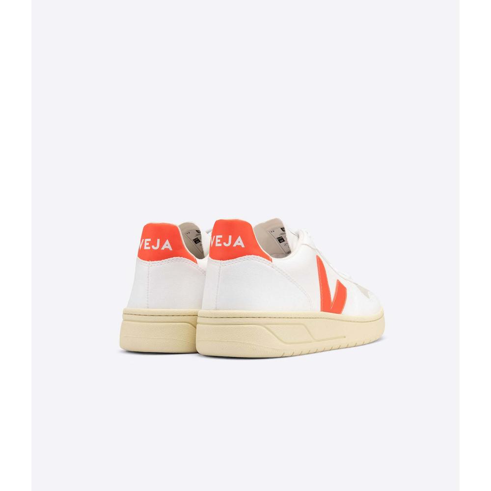 Veja V-10 CWL Sneakers Dames White/Orange | NL 651SGL